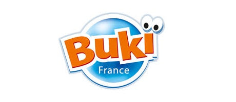 Logo von Buki France, führender Hersteller von kreativen Spielzeugen, Experimenten und Lernsets für Kinder