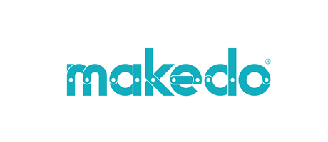 Makedo Logo für kreative Kartonprojekte und spielerisches Basteln für Kinder