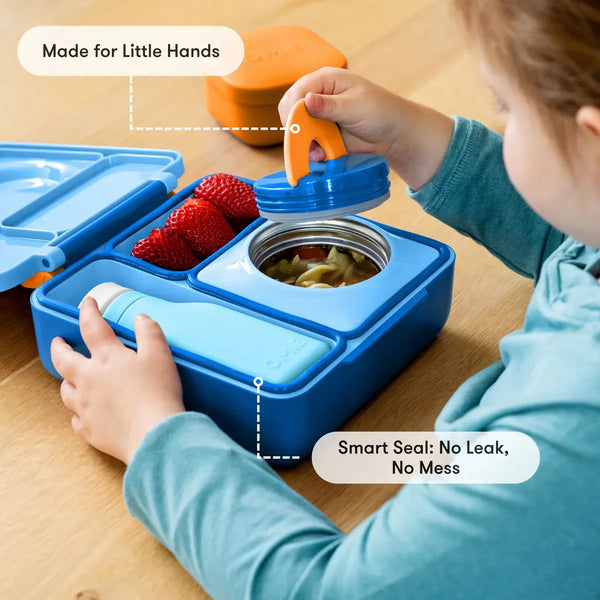 Lunchbox mit Thermoskanne OmieBox – Blue Sky