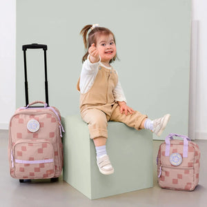 Kindergartenrucksack Mini eckig – Pattern Party Rose