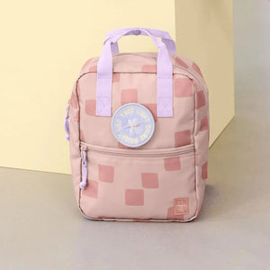 Kindergartenrucksack Mini eckig – Pattern Party Rose