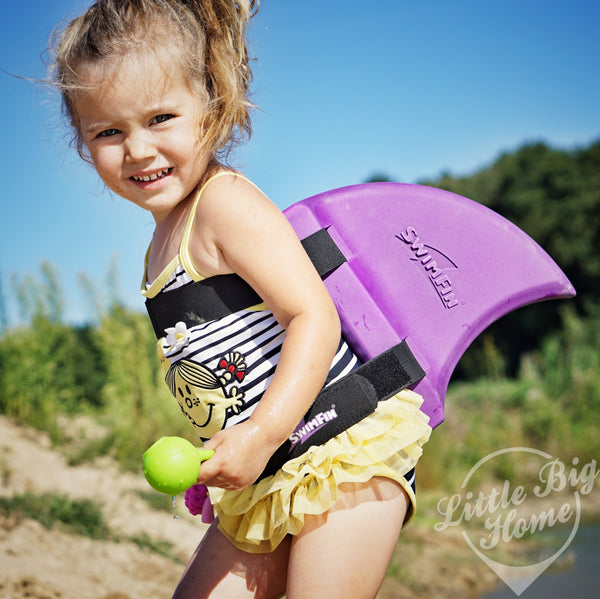Haifischflossen-Schwimmgürtel für Kinder – Limette