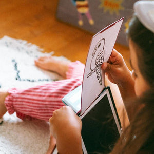 Grafik-Tablet zum Zeichnen mit Schablonen Kidydraw Mini – Haustiere
