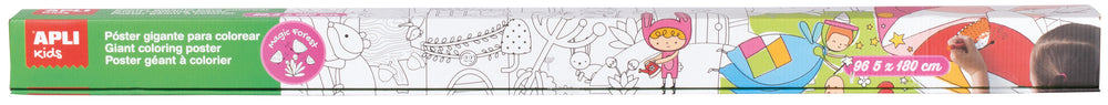 Riesiges Poster, Sticker zum Ausmalen – Zauberwald