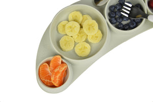 Silikonteller Tiny Tapas – Light Grey