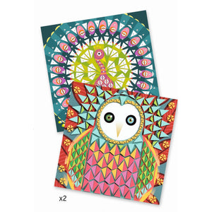 Kunstset – Schaumstoffmosaike – Pfau und Eule - Tublu.de