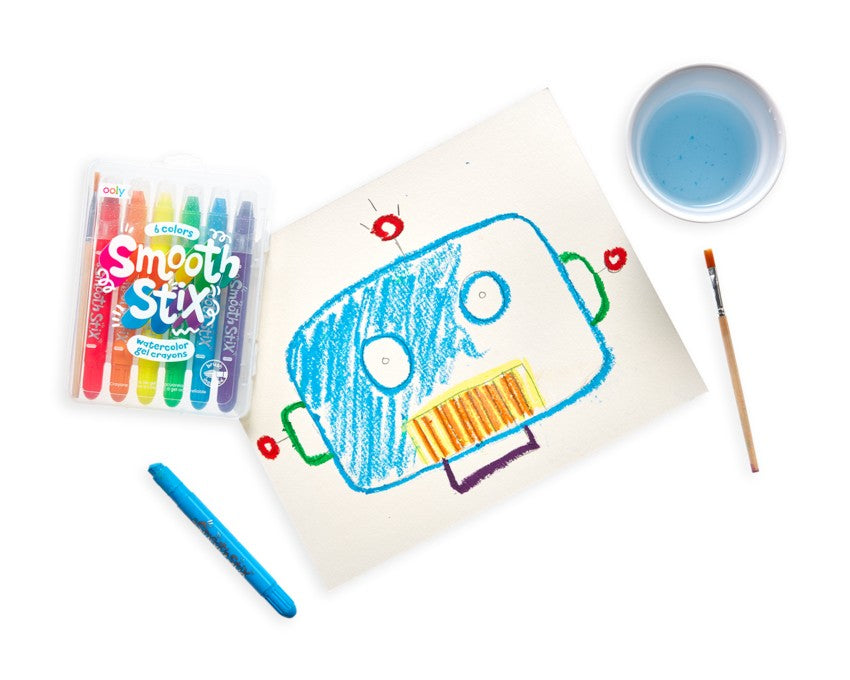 Aquarell-Gelstifte – Smooth Stix, 6er-Set