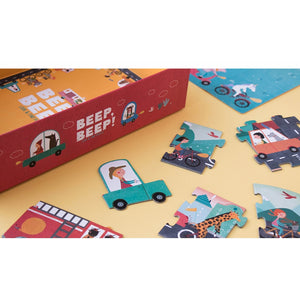 Puzzle für Kinder, 48 Teile – BEEP BEEP!