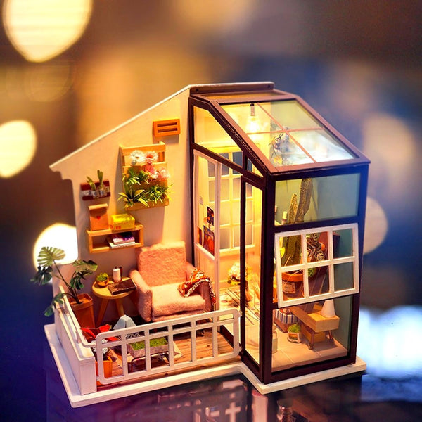 Bemaltes Modell Mini Balkon
