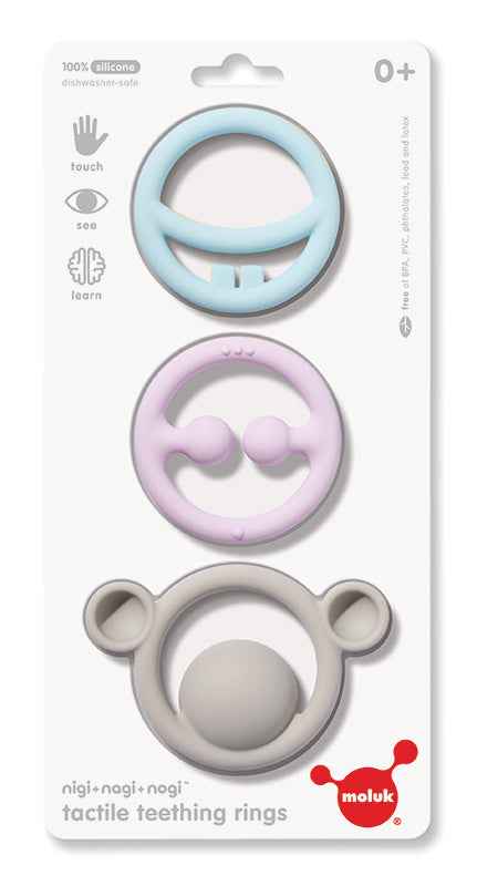 Nigi, Nagi & Nogi Beißringe – Pastellfarben