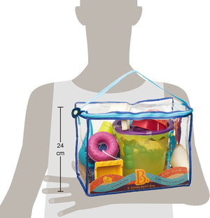 Strandzubehörset in Tasche - blau