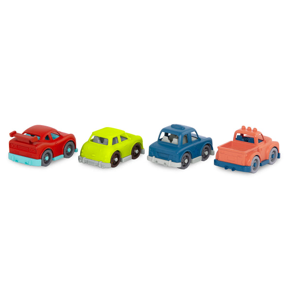 Set mit 4 kleinen Wonder Wheels-Autos mit Pick-up