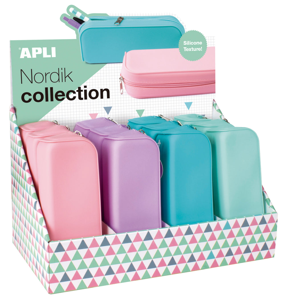 Silikon-Federmäppchen Nordik Collection – Rosa - Tublu.de