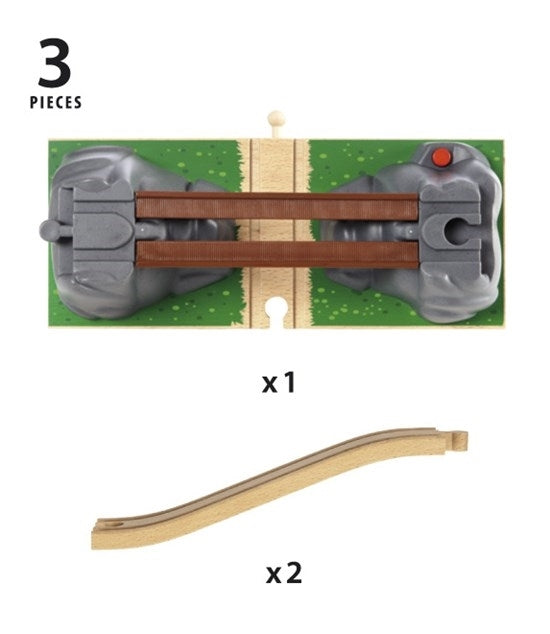 Eisenbahnviadukt mit Falltür