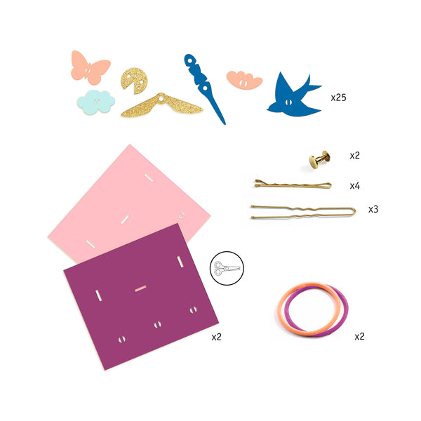 Kunstset mit Kunststoff – Haaraccessoires