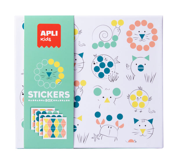 Stickerset mit geometrischen Motiven – Tiere