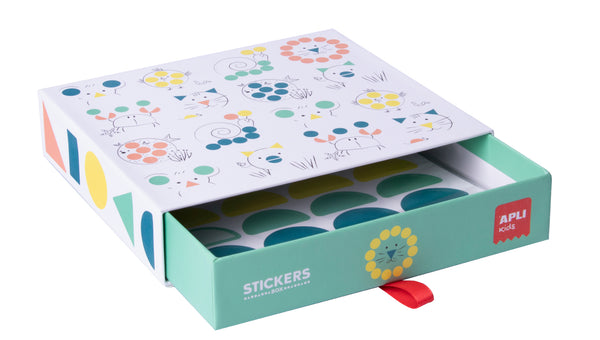 Stickerset mit geometrischen Motiven – Tiere