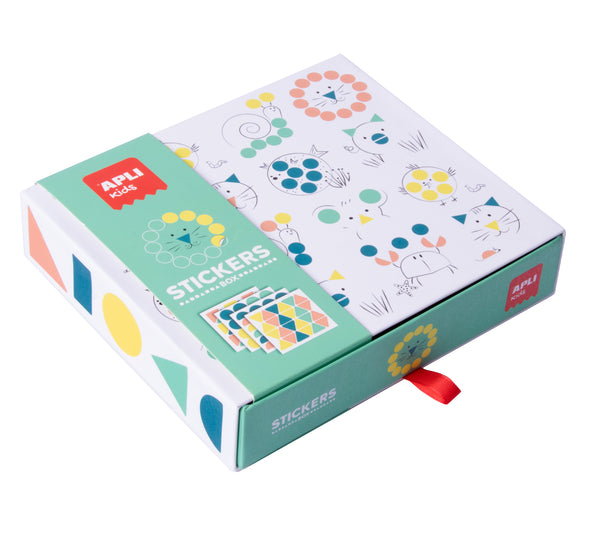 Stickerset mit geometrischen Motiven – Tiere