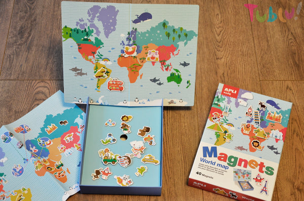 Magnetisches Puzzle – Weltkarte - Tublu.de