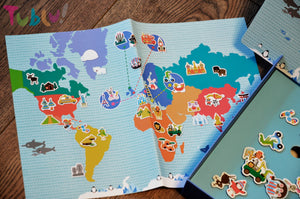 Magnetisches Puzzle – Weltkarte - Tublu.de