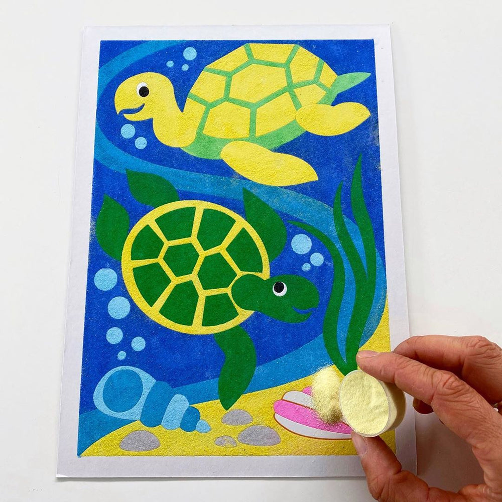 Sablimage Sandmalerei-Set – Delfine und Fische