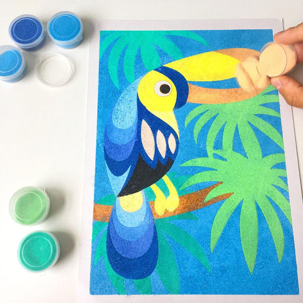 Sablimage Sandmalerei-Set – Tiere Südamerikas