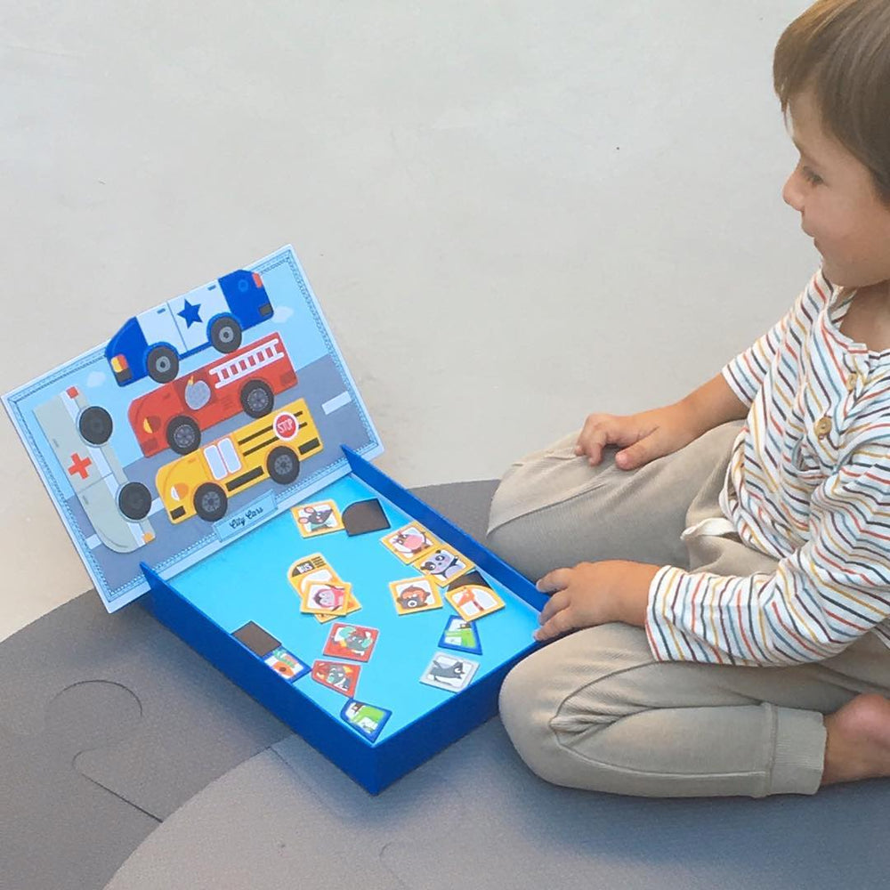 Magnetisches Puzzle – Fahrzeuge