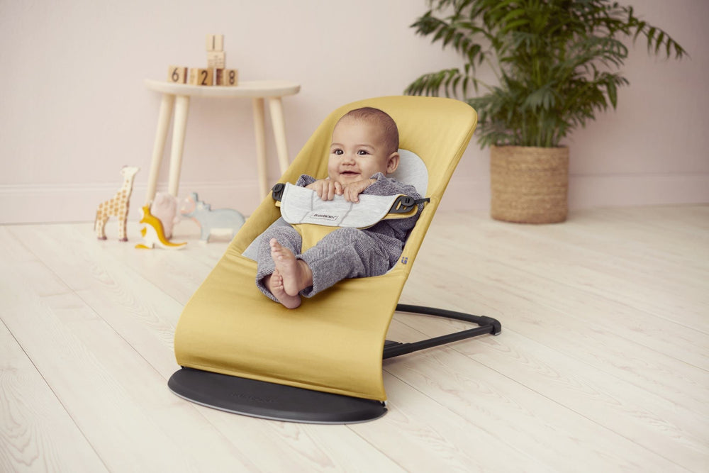 Babywippe BALANCE SOFT COTTON/JERSEY – Gelb/Grau