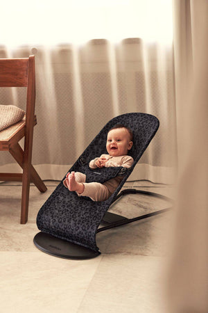 Babywippe BLISS MESH – Anthrazit/Leopard