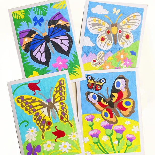 Sandmalerei-Set Sablimage – Schmetterlinge