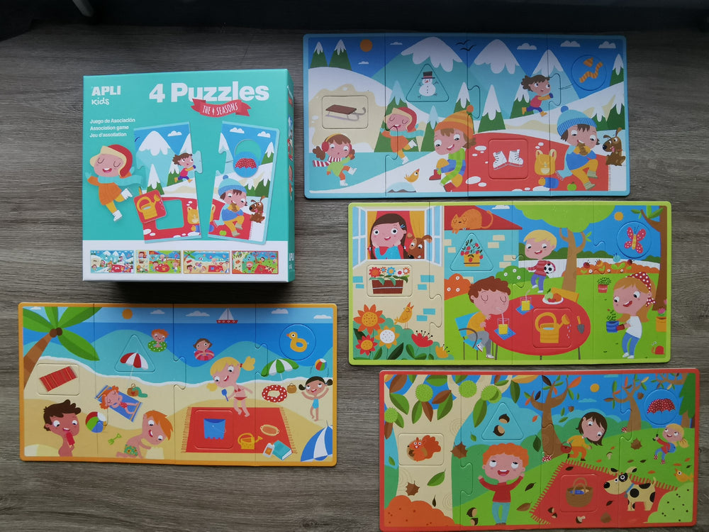 Puzzle mit 4 Teilen – Vier Jahreszeiten