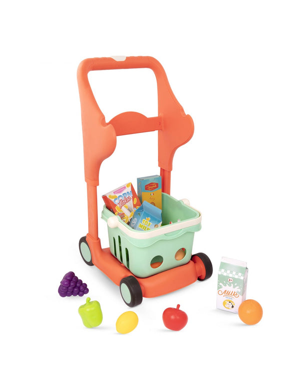 Musikalischer Einkaufswagen mit Korb und Zubehör – Shop & Glow