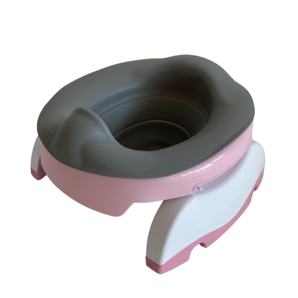 2-in-1 Töpfchen & WC-Aufsatz – Rosa-Weiß