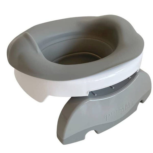 Faltbarer Silikon-Toilettensitzeinsatz – Grau
