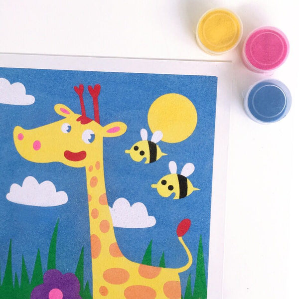 Sablimage Set – „Exotische Tiere” Sandmalerei