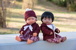 Set mit Hosen für kühle Tage Puppe 38 cm
