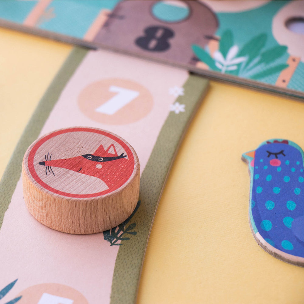 Familienspiel Cluck, cluck! Fox! – Klopf, klopf, hier ist der Fuchs!