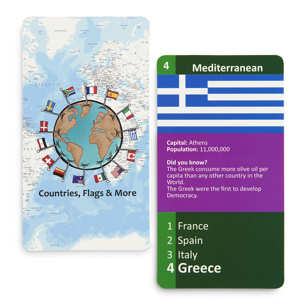 Reisekartenspiel Quartett – Go Fish Länder, Flaggen