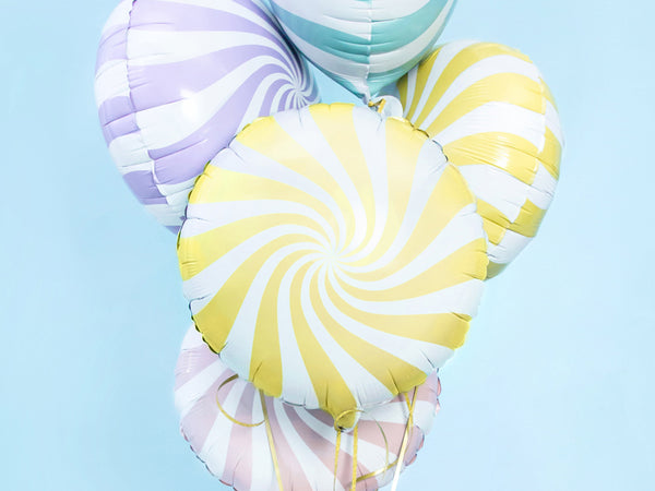 Folienballon – Bonbon hellgelb 35 cm
