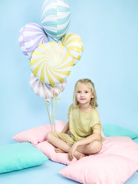Folienballon – Bonbon hellgelb 35 cm
