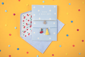 Grußkarte mit Armband – Have a nice day!