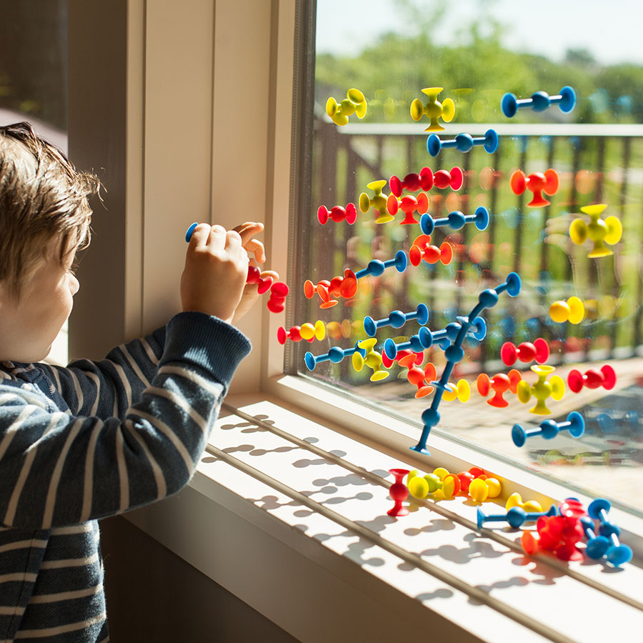Mini-Saugnapf-Bausteine Squigz 75 Teile