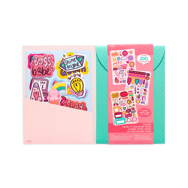 Sticker-Sets mit Umschlag – Chefin