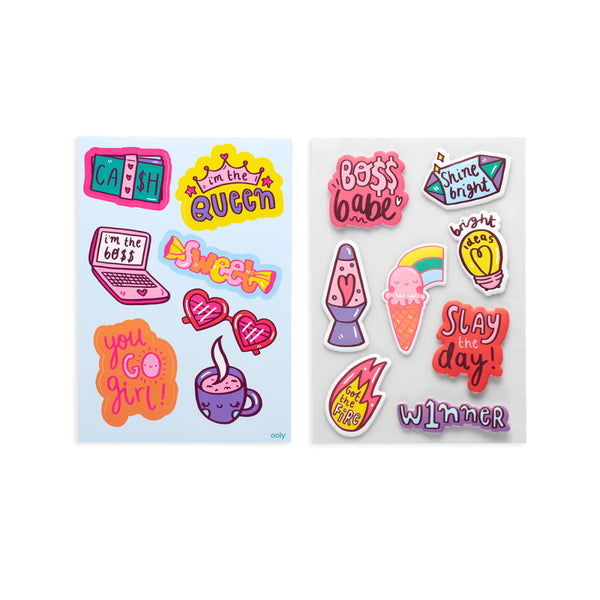 Sticker-Sets mit Umschlag – Chefin