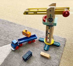 Holzkran für Kinder