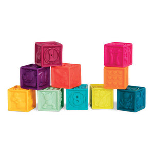 Weiche Bausteine, kleines Set OneTwoSqueeze - B.Baby - Tublu.de
