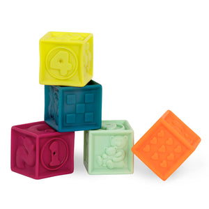 Weiche Bausteine, kleines Set OneTwoSqueeze - B.Baby - Tublu.de