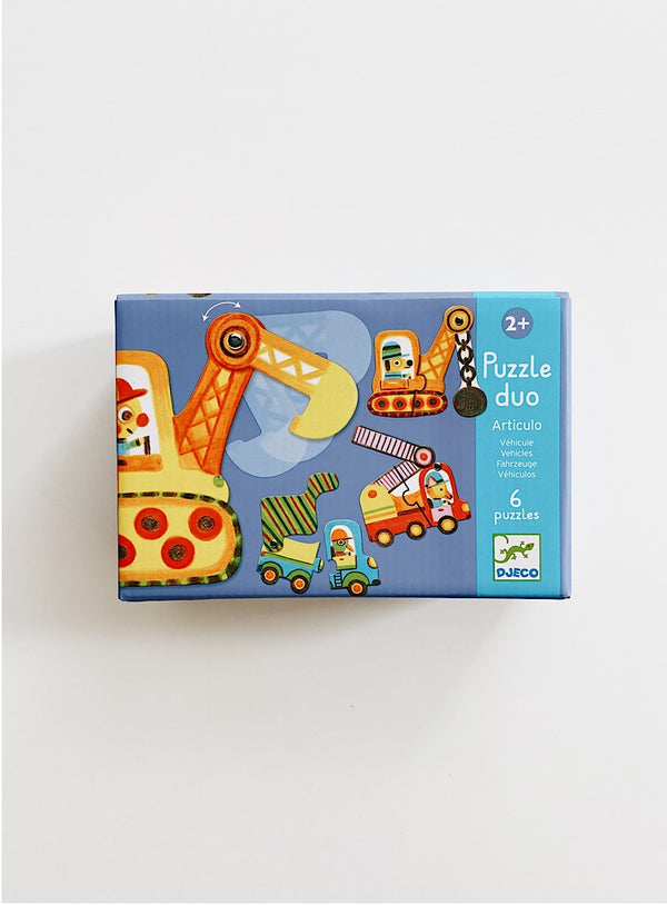 Bewegliches Puzzle Duo für die Kleinsten – Fahrzeuge