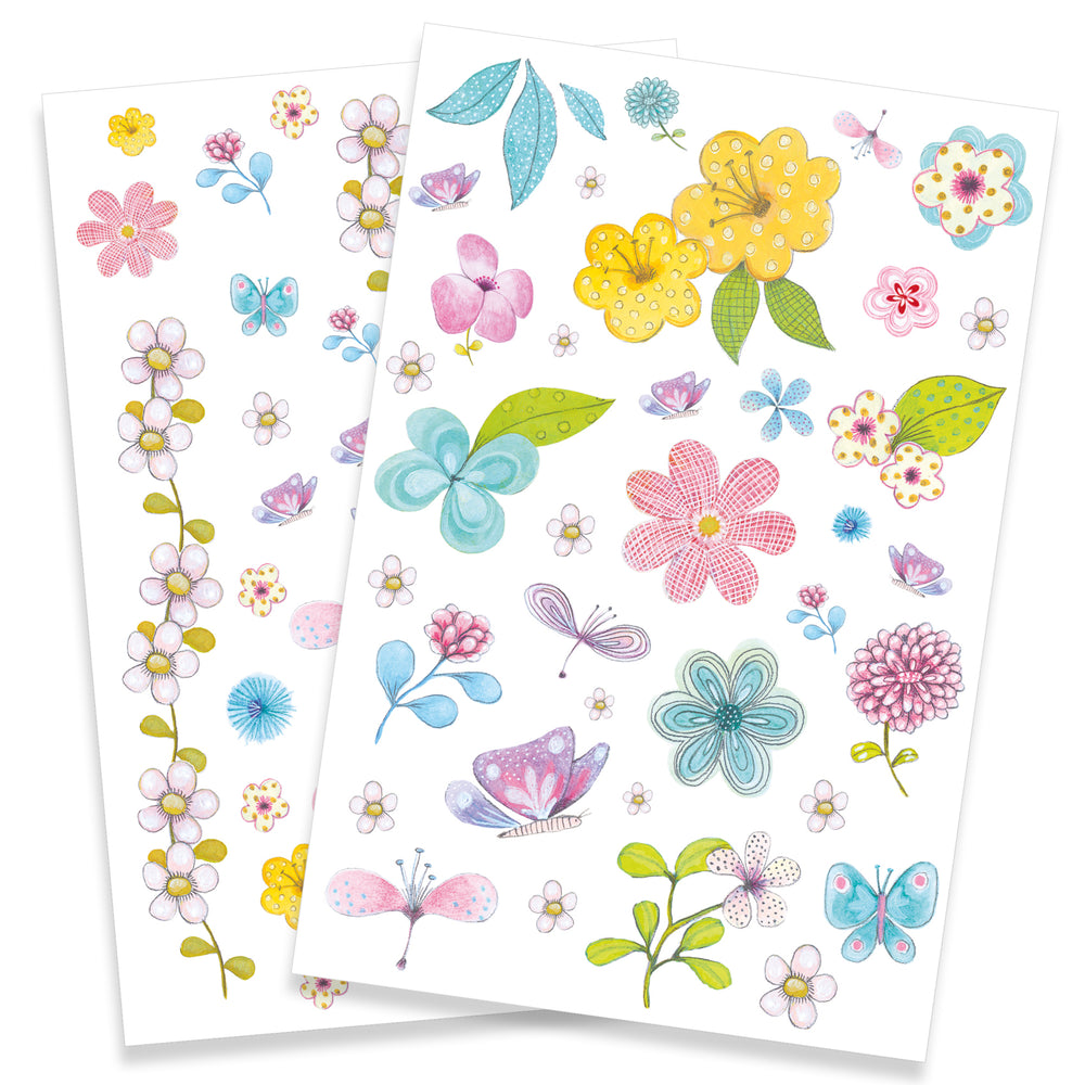 Glitzertattoos – Blumen