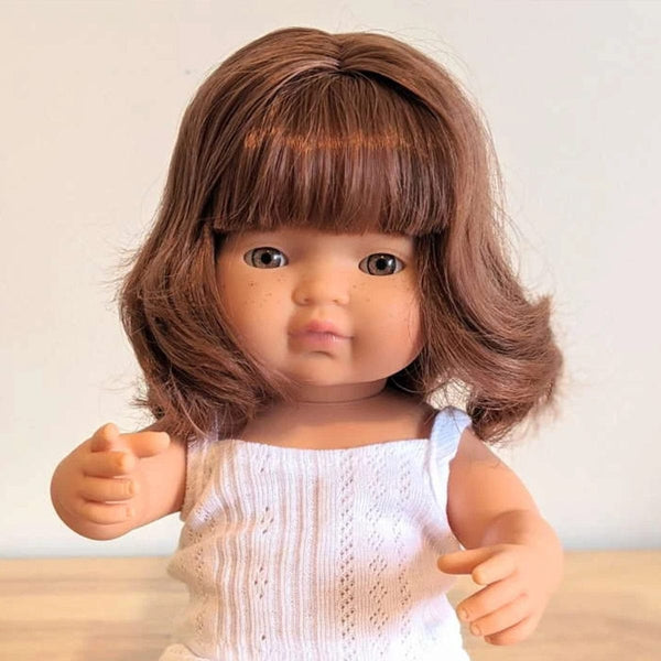 Puppe Mädchen – Europäerin, rote Haare, 38 cm
